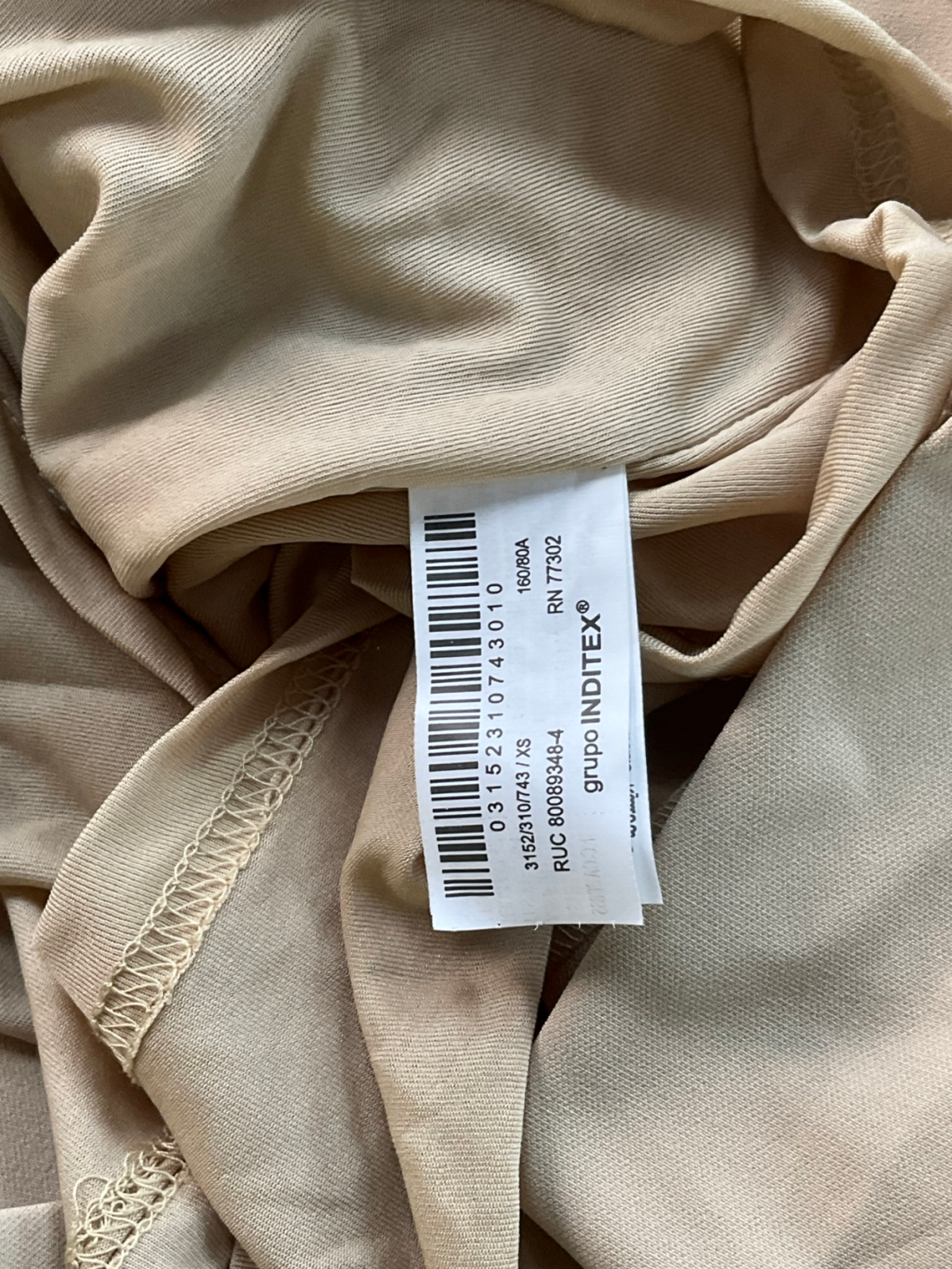 ZARA Short Fitted Dress With Double Belt Light Camel Beige UK 8