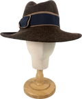 Laura Biagiotti Brown 100% Wool Wide Brim Hat