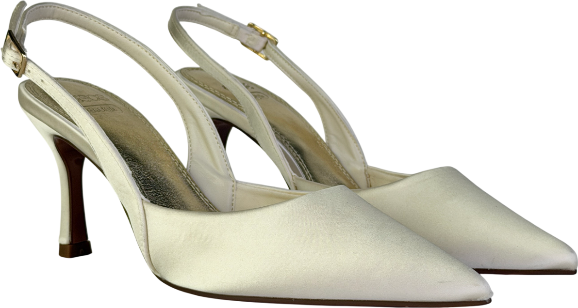 ASOS Cream Samber Slingback Stiletto Heels UK 5 EU 38 👠