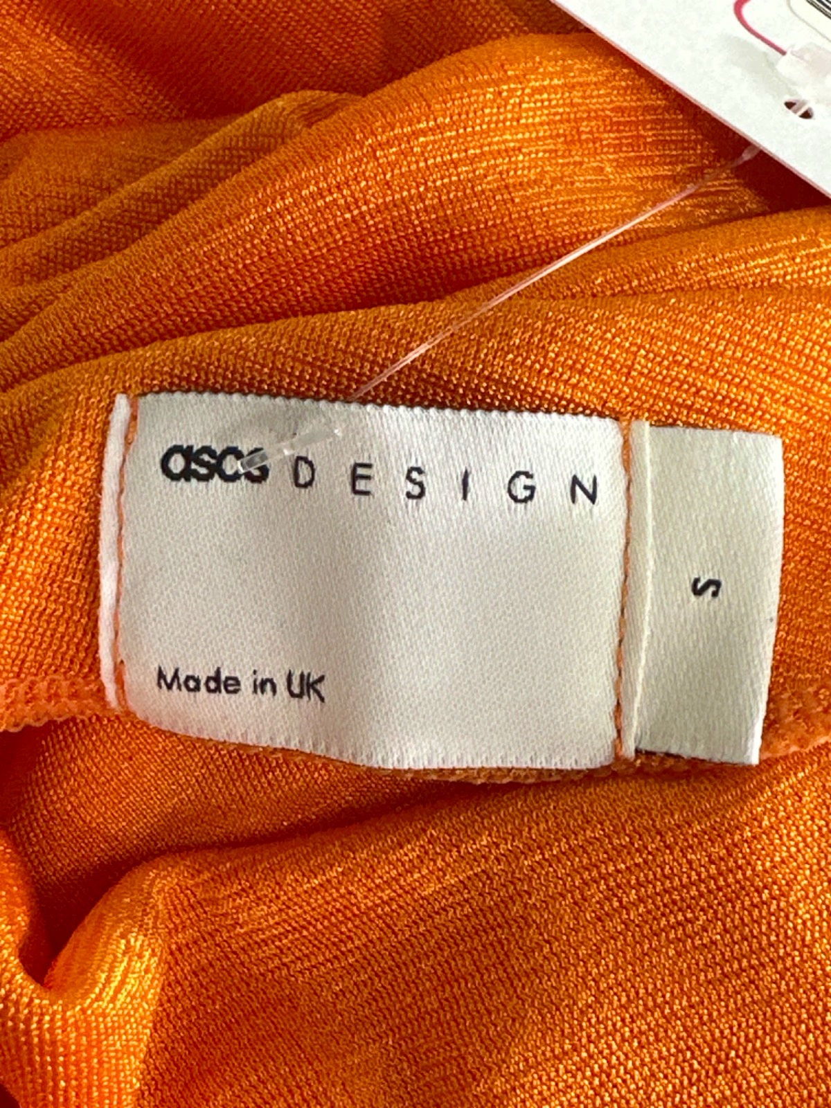 ASOS Orange Draped Dress UK S