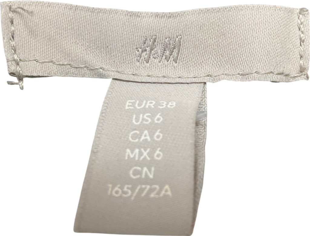 H&M Black Textured Mini Skirt UK 10