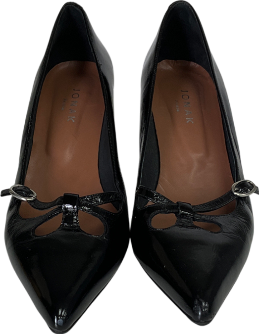jonak Black Cross-strap Pumps UK 6 EU 39