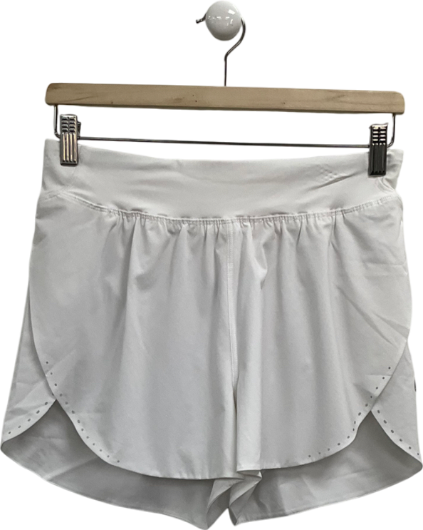 Lululemon White Lined Shorts UK 10