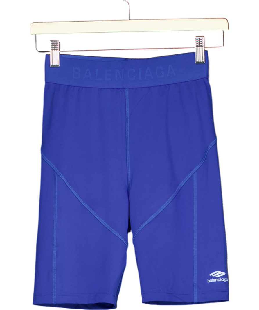 Balenciaga Blue Athletic Cut Shorts UK S