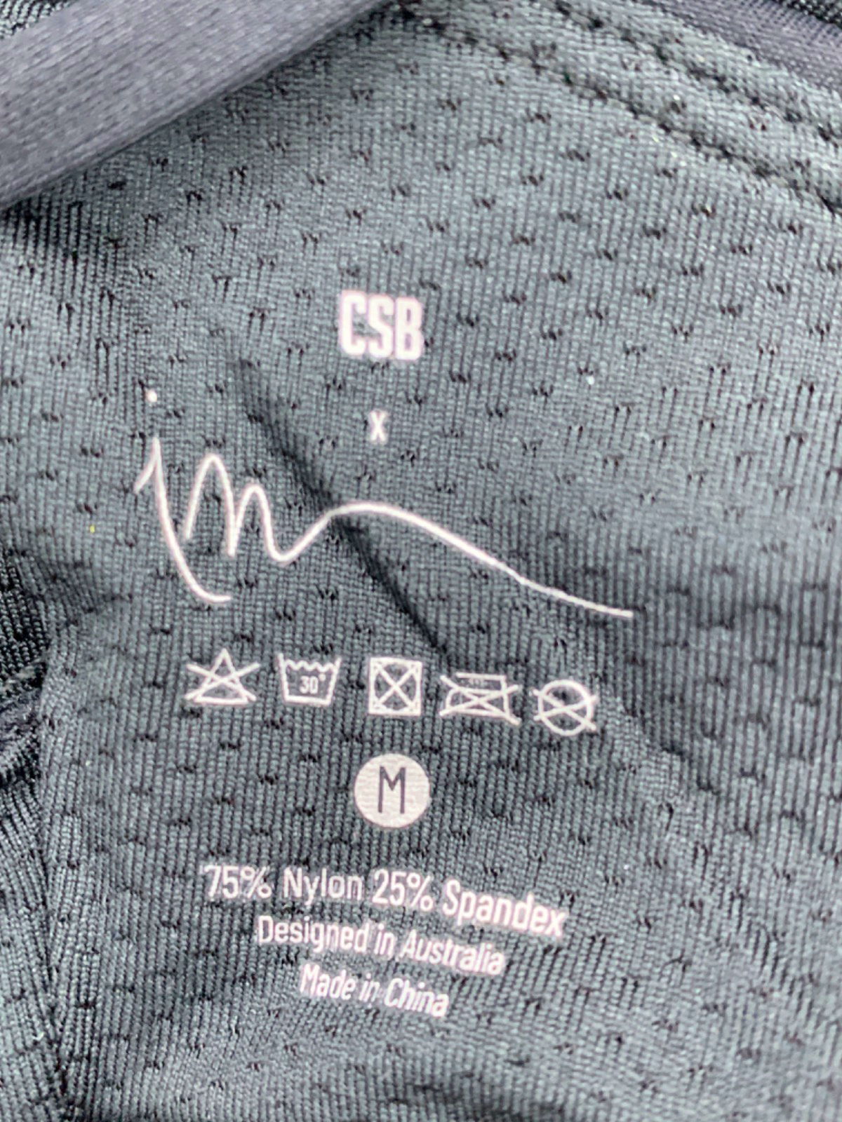 CSB Black Sports Bralette UK M