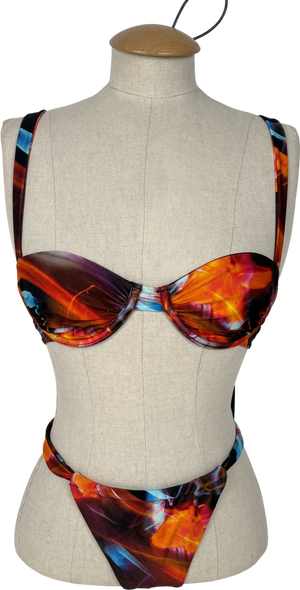 Capala Black Isla Bikini Top And Kaia Bikini Bottom UK S