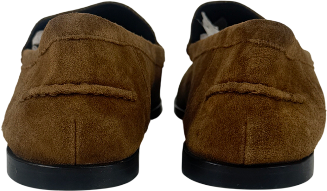 Jigsaw Brown Soft Suede Moccasin Loafer UK 7 EU 40