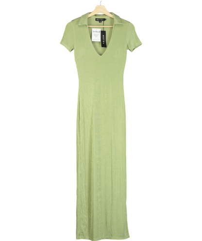 Motelrocks Green Savita Maxi Dress UK S