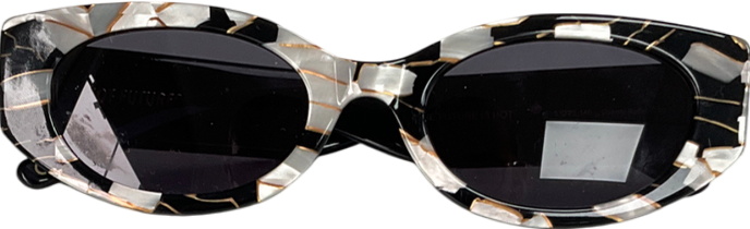 hot future Black Cosmic Rebel Sunglasses One Size