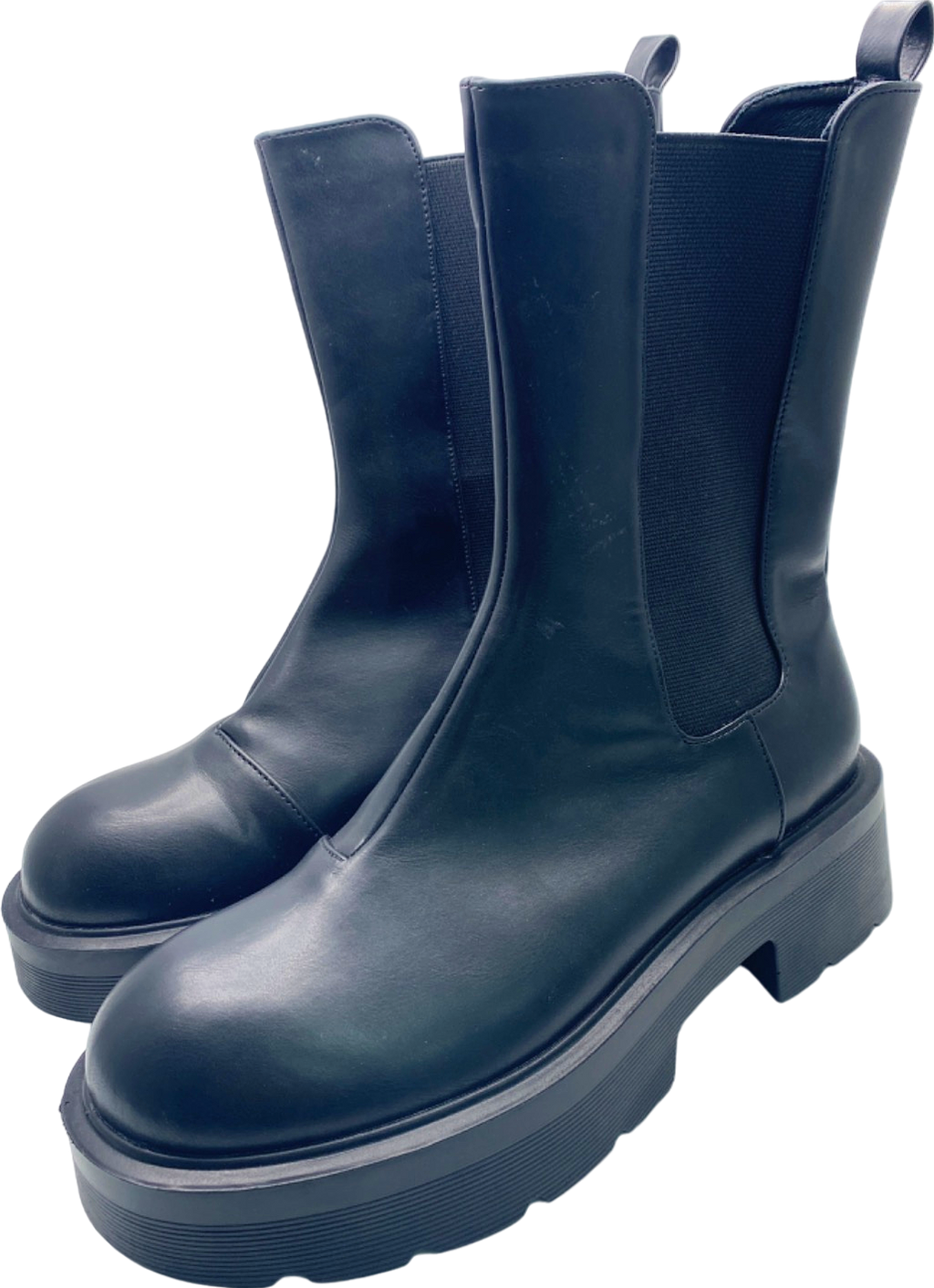 RAID Black Chunky Chelsea Boots UK 8 EU 41 👠