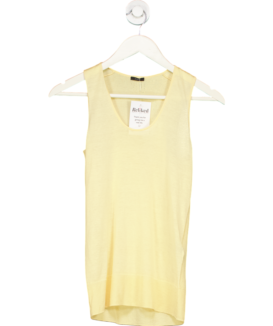 Joseph Yellow Knit Tank Top UK M