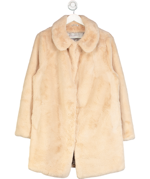 Miranda Dunn Cream Supersoft Diffusion Snuggle Coat In Stone UK L