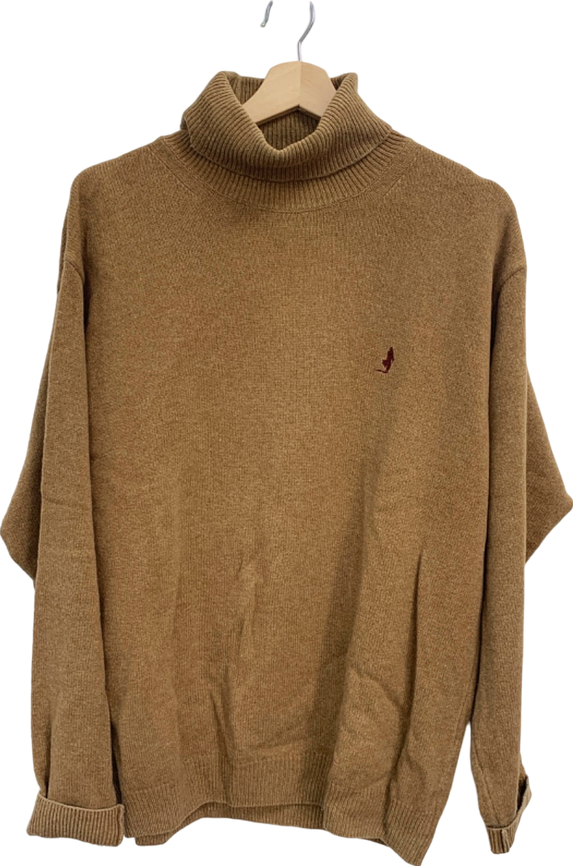 Marlboro Classics Brown Turtleneck Jumper UK L