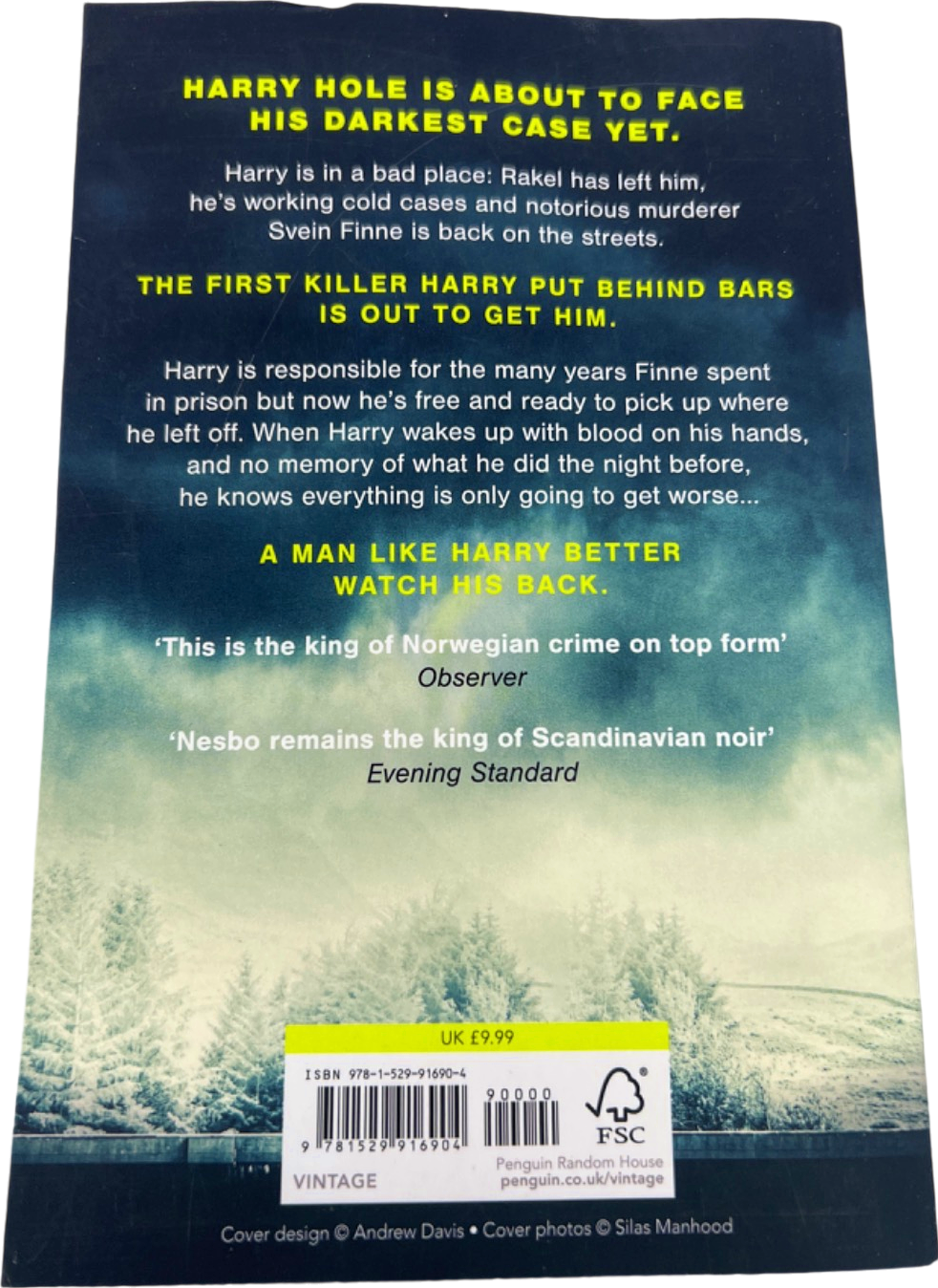 Jo Nesbo Blue Knife A Harry Hole Thriller Paperback