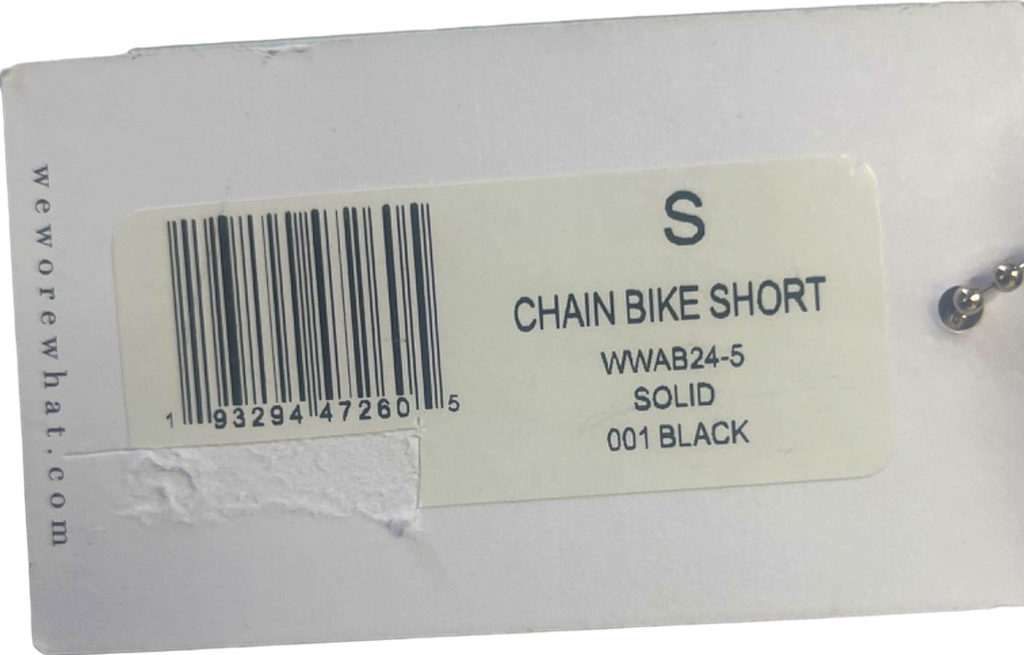 WeWoreWhat Black Chain Bike Short UK Size 8