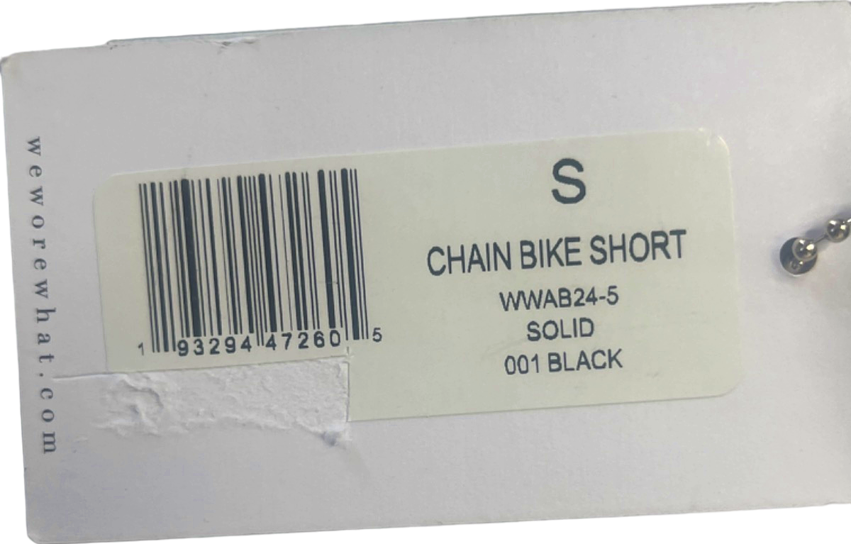 WeWoreWhat Black Chain Bike Short UK Size 8