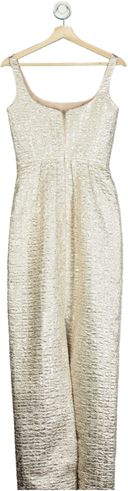 Emilia Wickstead Gold Metallic Gown UK 8