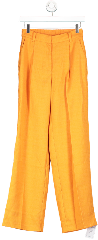 H&M Orange Tailored Trousers UK 8