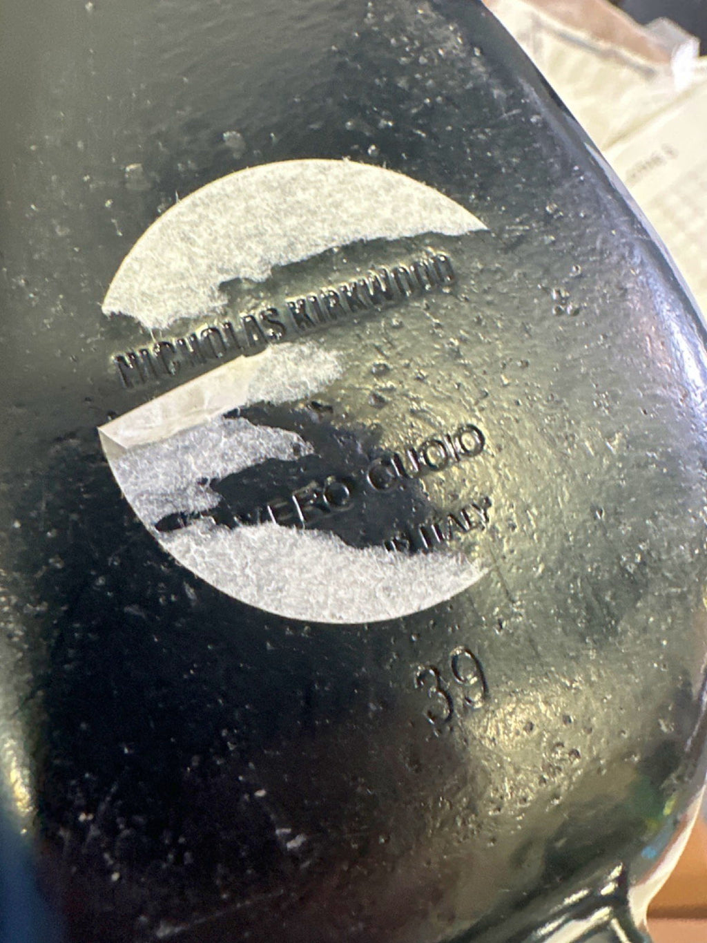 Nicholas Kirkwood Black Suede Over-The-Knee Boots with Pearl Detail Heel UK 6 EU 39