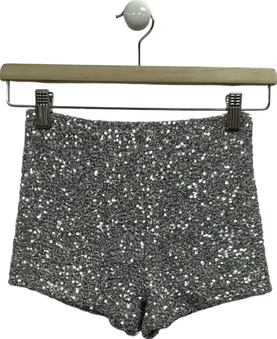 subdued Metallic Sequin Shorts UK XS