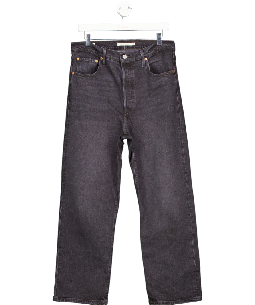 levis Black Ribcage Straight Ankle Jeans W31