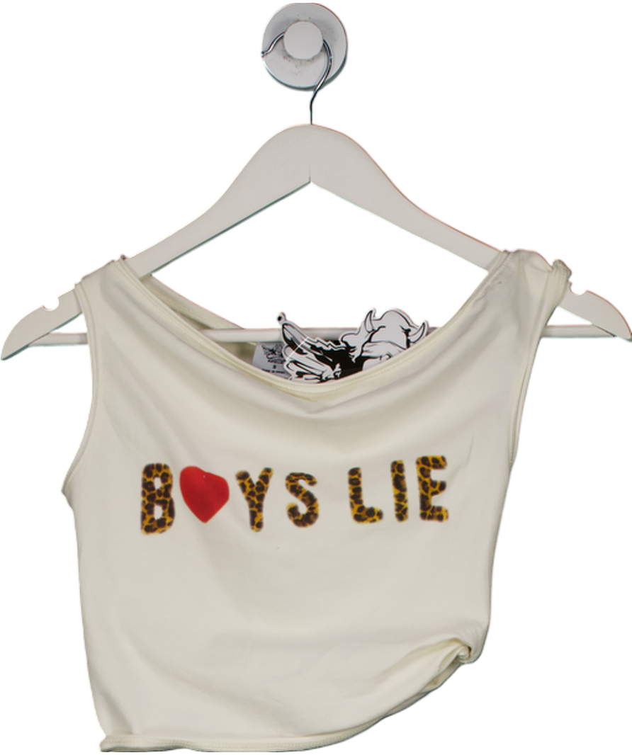 Boys Lie Cream The Caitlyn Coded Twisted Tank UK S