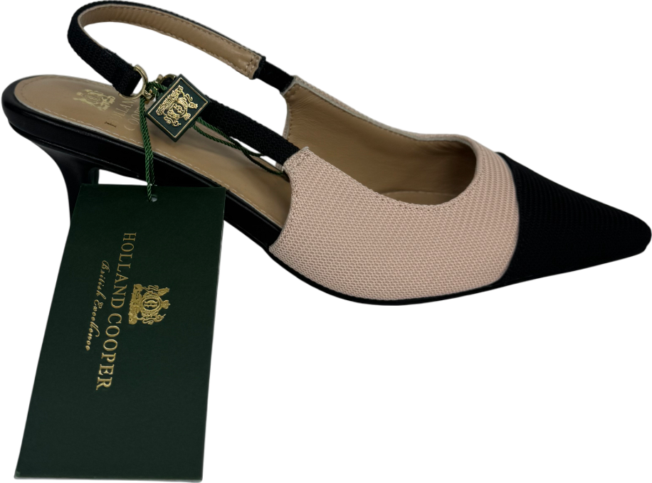 Holland Cooper Beige Regency Kitten Heel UK 3 EU 36 👠