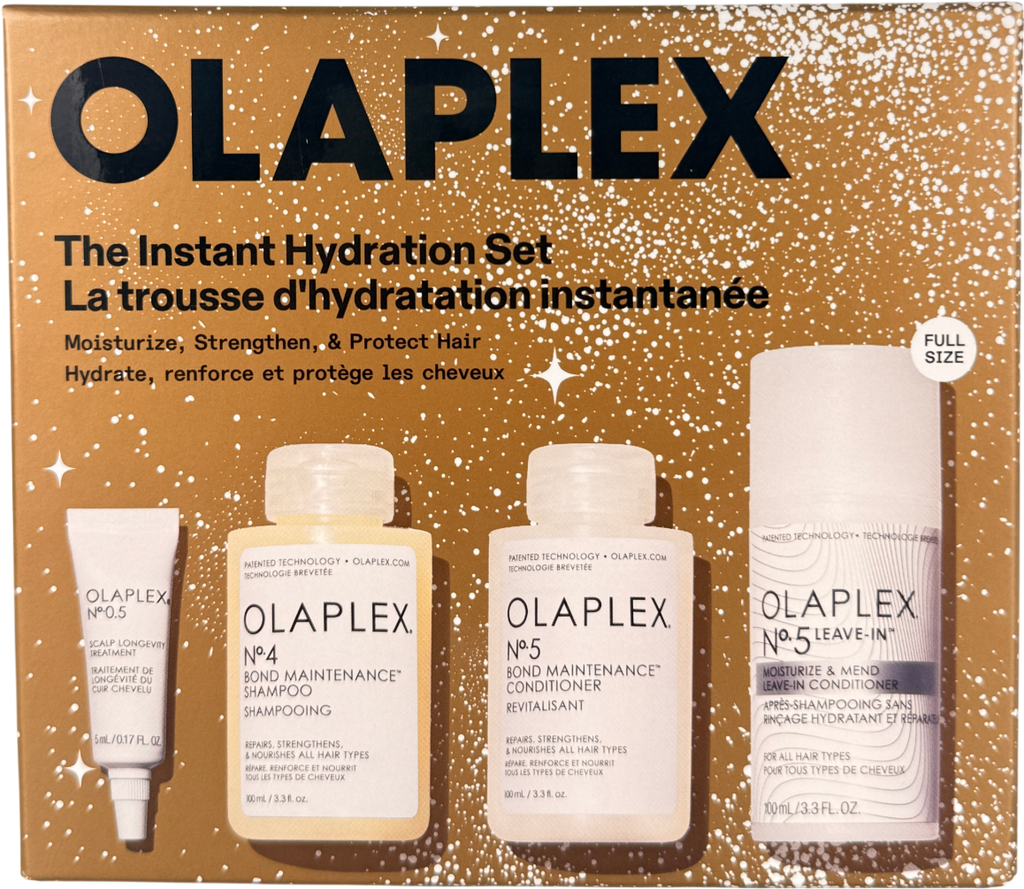 Olaplex The Instant Hydration Set - Shampoo, Conditioner, Treatment 5ml & 100ml x3