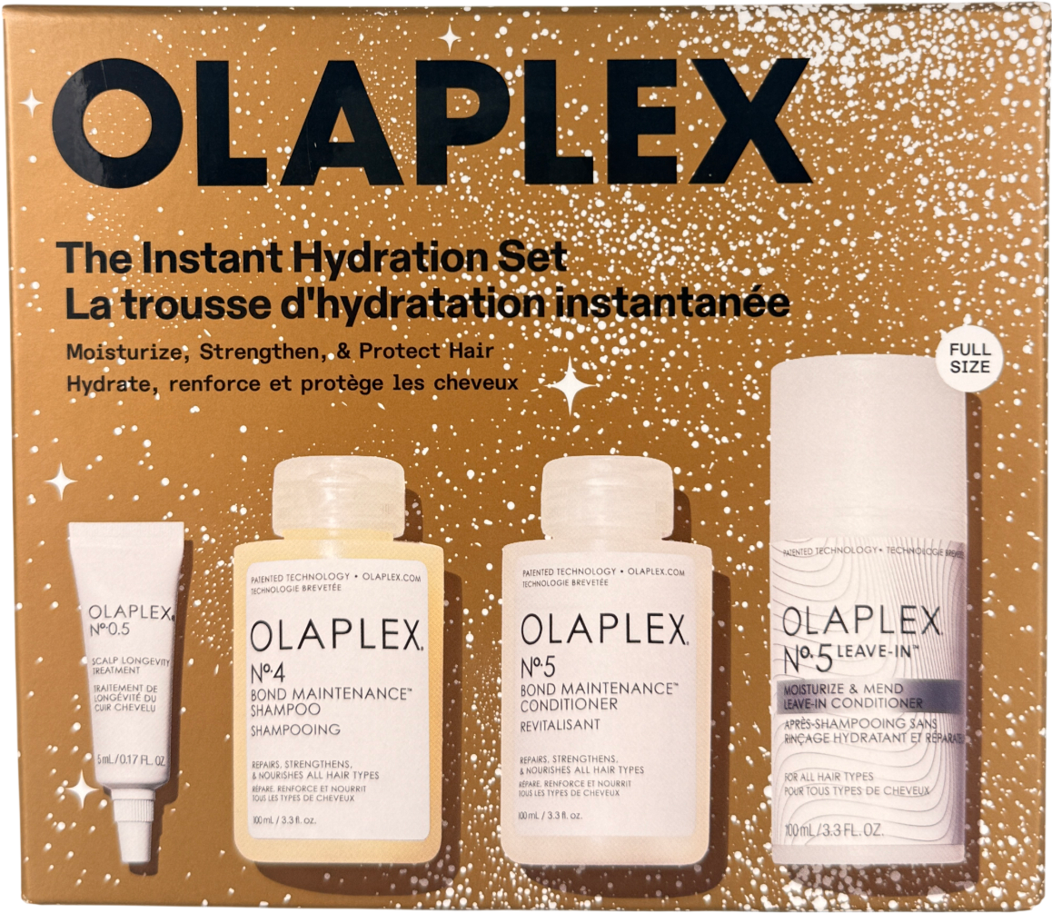 Olaplex The Instant Hydration Set - Shampoo, Conditioner, Treatment 5ml & 100ml x3