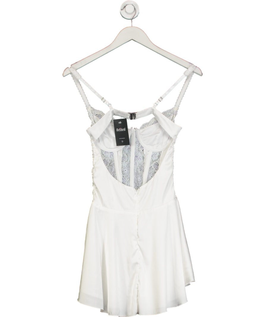 outcast White Eternal Mini Dresss UK S