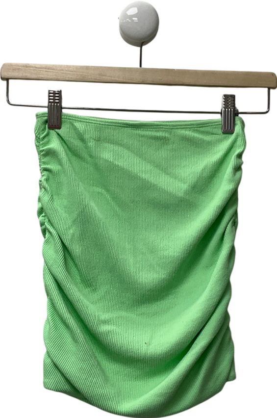 arabella london Green Ruched Mini Skirt UK 6