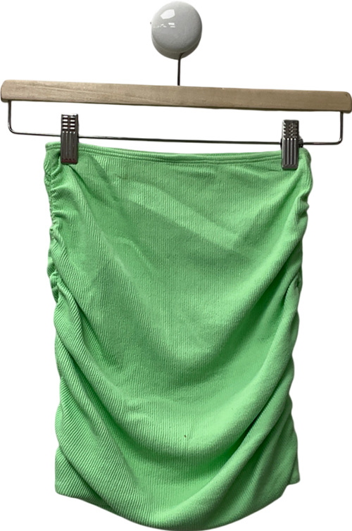 arabella london Green Ruched Mini Skirt UK 6