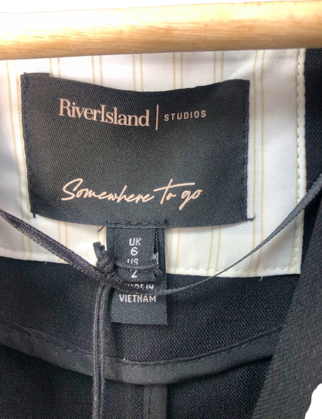 River Island Black Blazer Jacket UK 6