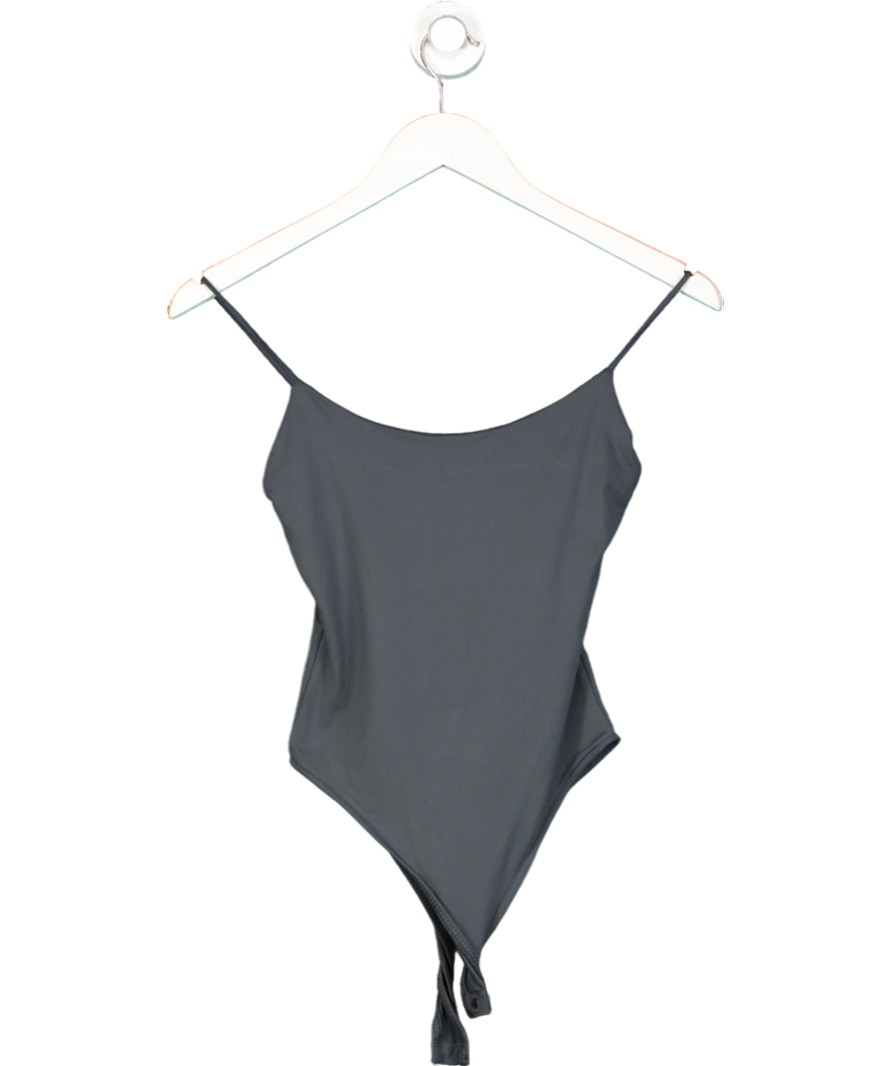 ZARA Grey Fitted Strappy Bodysuit UK S