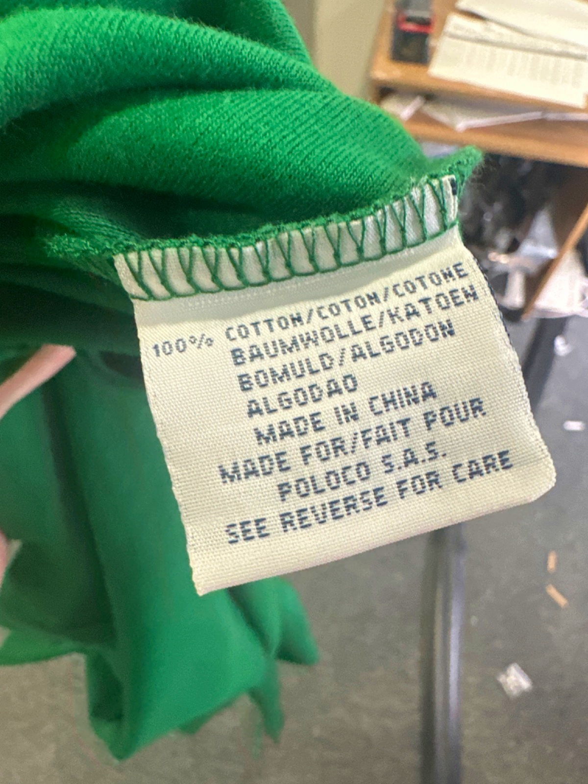 Polo Ralph Lauren Green Long Sleeve Shirt UK L