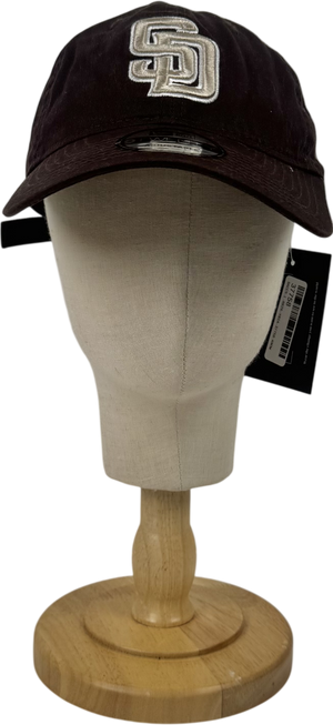 New Era San Diego Padres Mlb Merino Wool Dark Brown 9twenty Adjustable Cap