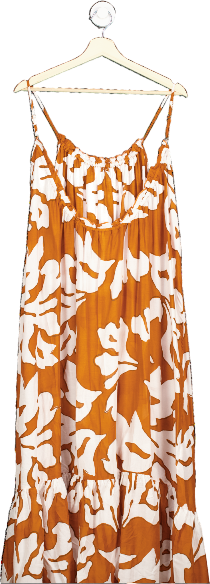 Anthropologie Orange The Malika Cover-up Maxi Dress UK S