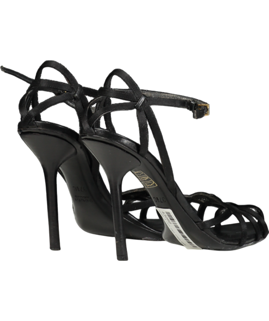 GUCCI Black Cage Toe Heeled Sandals UK 4.5 EU 37.5 👠