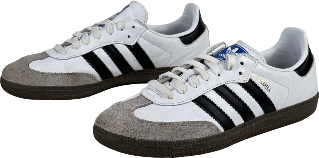 ADIDAS Samba Og Shoes In White / Black UK 7.5 EU 40.5 👠