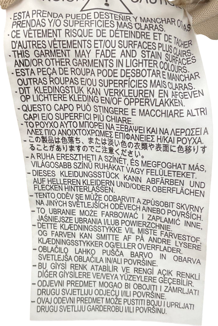 ZARA Denim Long Sleeved Beige Denim Dress UK M