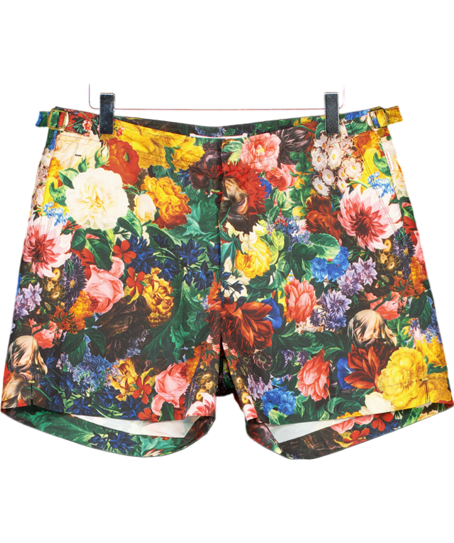 Orlebar Brown Mid-length Flower Swim Shorts In Multicoloured W32
