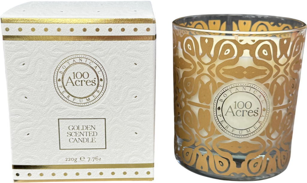 100 ACRES Golden Orange, Cinnamon & Frankincense Single-wick Scented Candle 220g