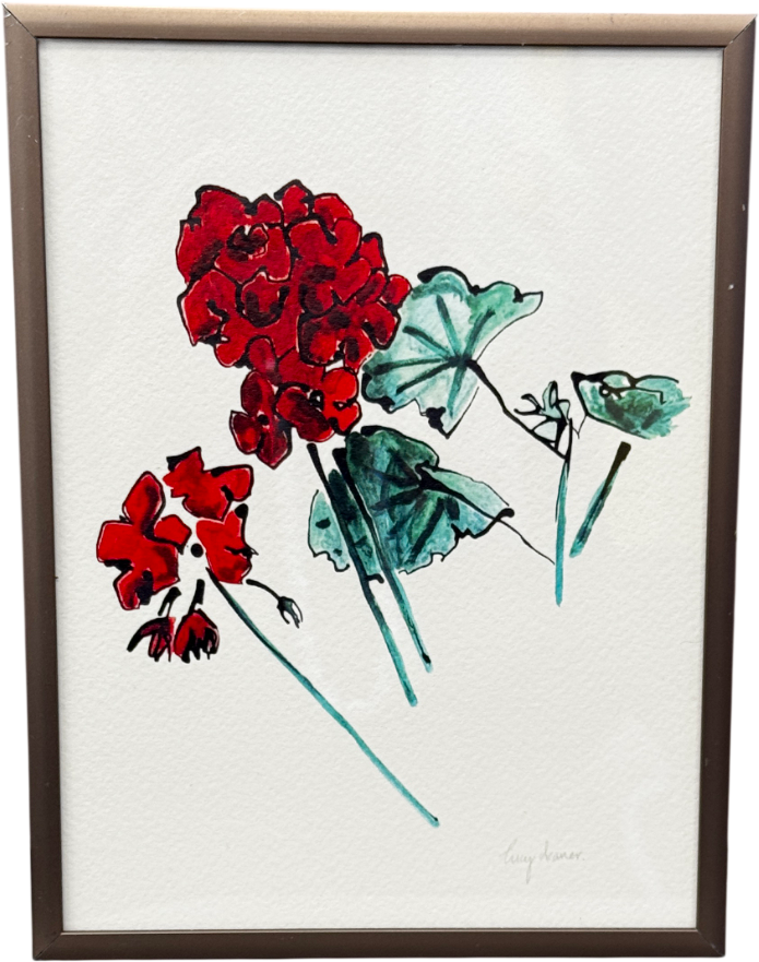 ARTFULLY WALLS Red Geraniums   Pinit  By Lucy Deaner