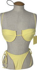 Kasela Yellow Underwire Bikini Set In Lemon UK S