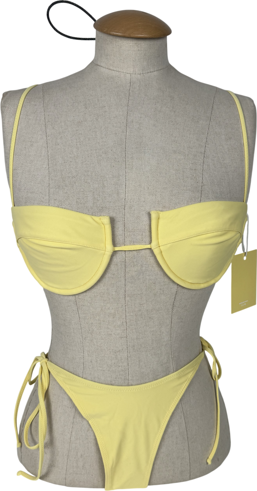 Kasela Yellow Underwire Bikini Set In Lemon UK S