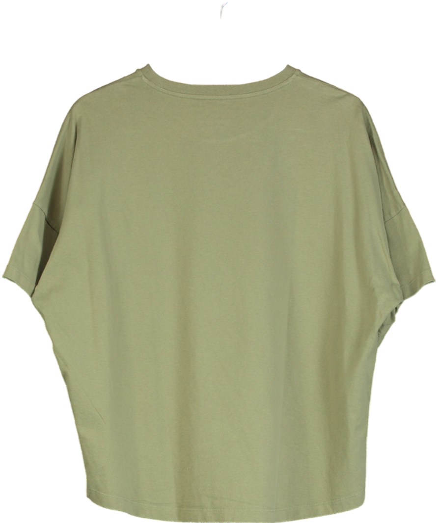 Loewe Green Logo-embroidered Cotton T-shirt UK S