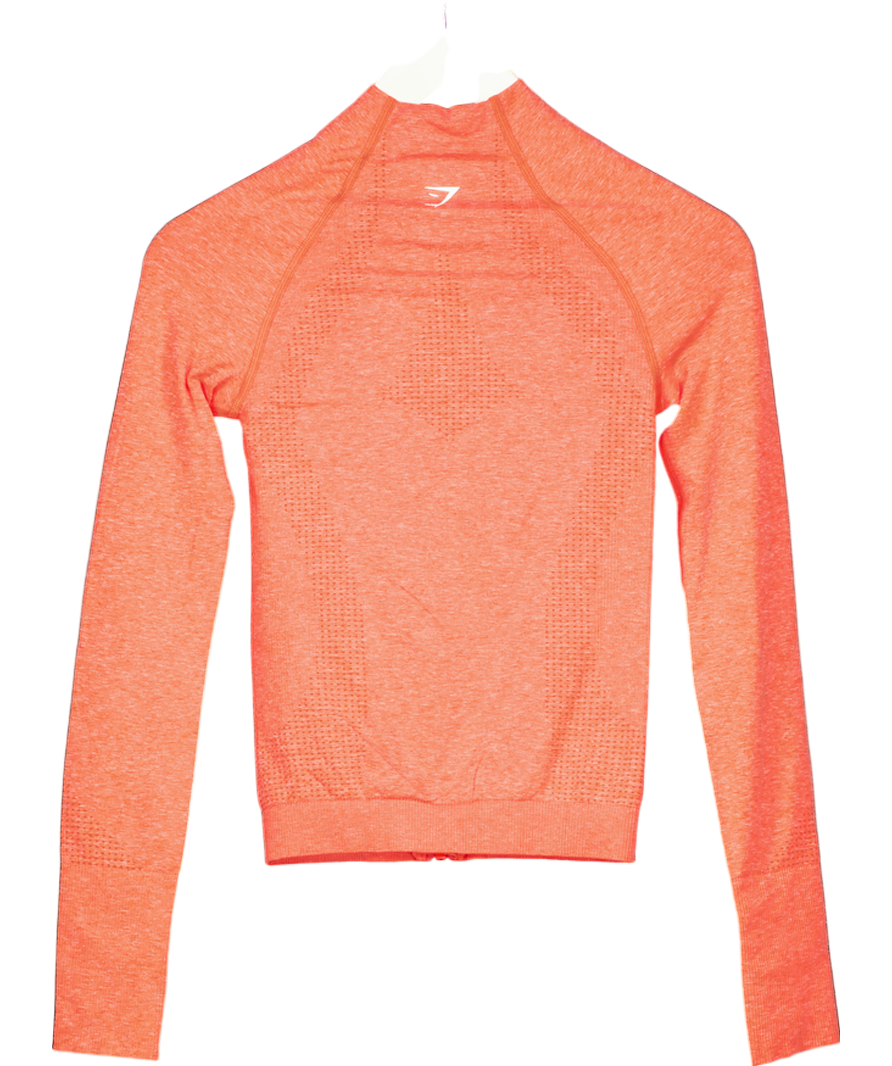 gymshark Orange Vital Track Top UK S