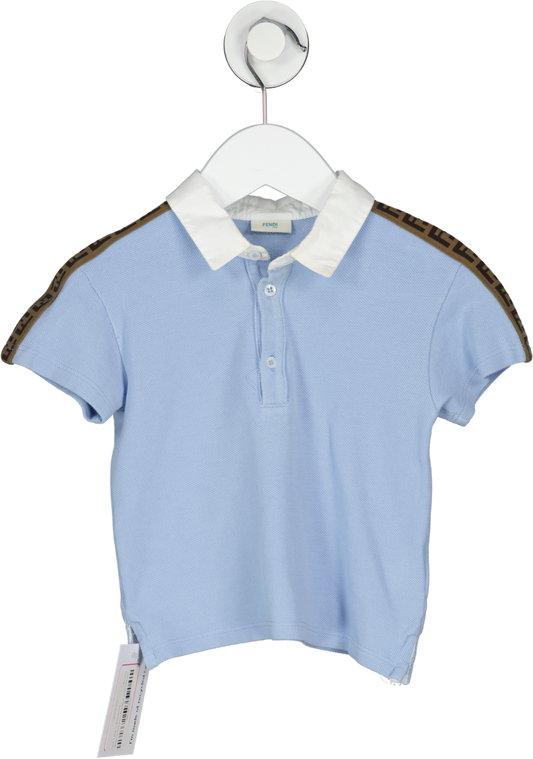 Fendi Blue Logo Polo Shirt 18-24 Months