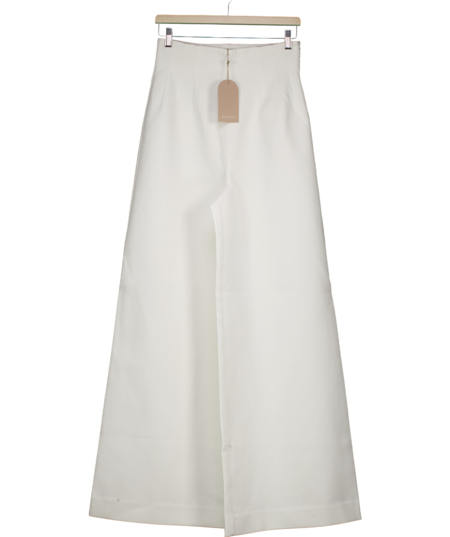 Meshki Silas High Waist Pants - White UK S