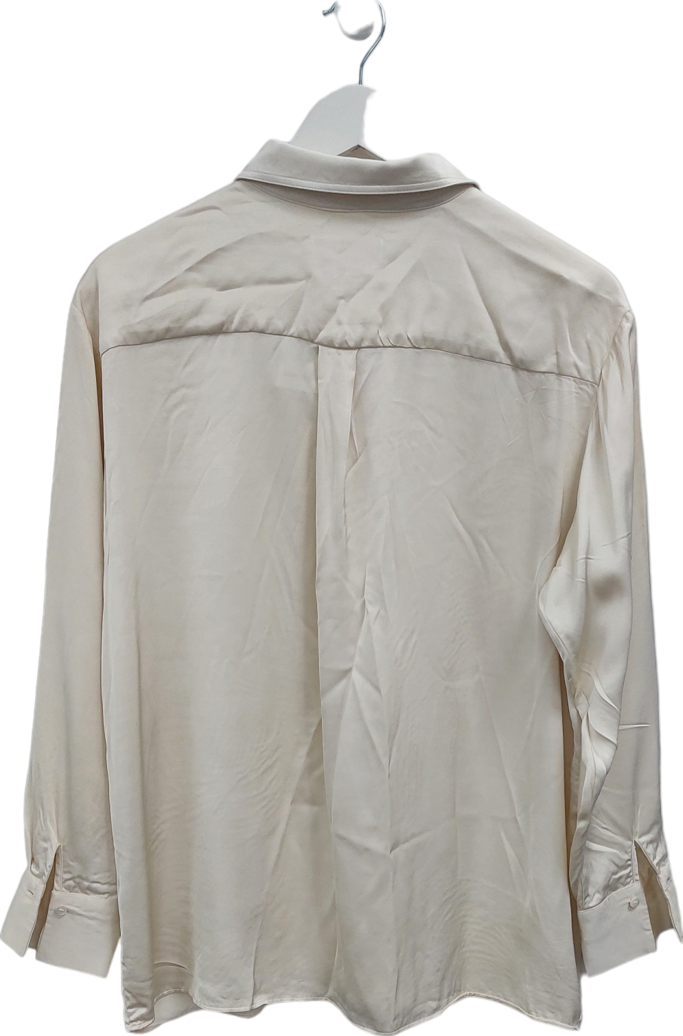 Sézane Cream Silk Shirt UK M